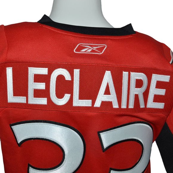 Ottawa Senators LECLAIRE #33 Youth Official Jersey Shirt Sz L/XL NHL CCM Reebok - Picture 6 of 7